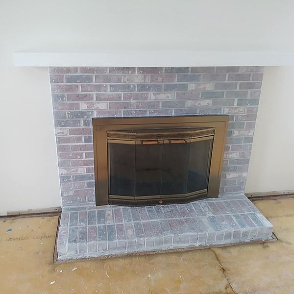 Repainting Brick Fireplace in Norristown, PA (3)