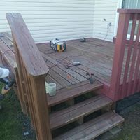 Before and After Deck Painting in Norristown, PA. (1)