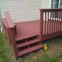 Before and After Deck Painting in Norristown, PA. (2)